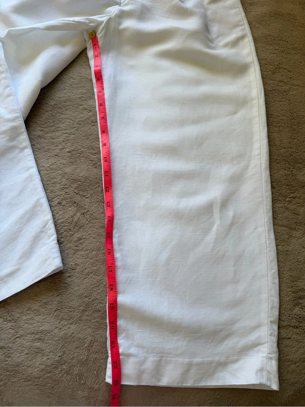Aritzia The Effortless Pant White Linen Lyocell Wide Leg Pleated Pants